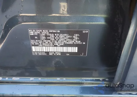 2009 Toyota Rav4 Limited z USA, uszkodzony, nr VIN JTMZF31V09D010874